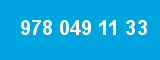 978 049 11 33 978 049 11 33